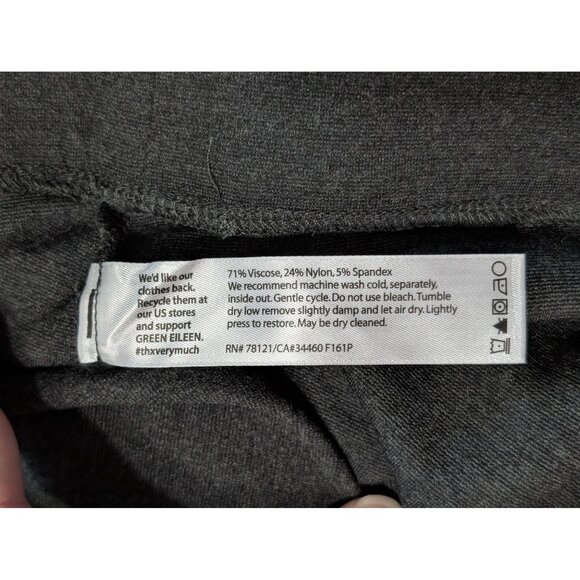 Eileen Fisher Womens XL Gray Stretch Pants Viscose Blend - Picture 8 of 12